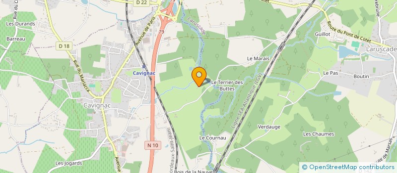 localisation de l'entreprise MADAME MARINE DUPORTE  CAVIGNAC