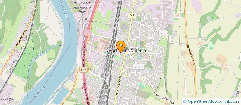localisation de l'entreprise MADAME MARINE DUPRE à PORTES-LES-VALENCE