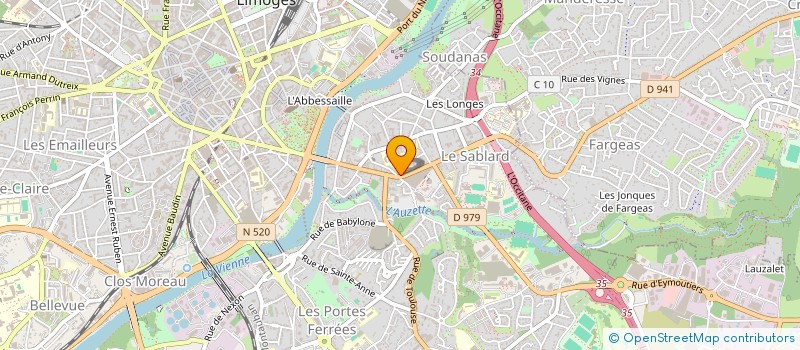 localisation de l'entreprise MADAME MARINE DUPUIS à LIMOGES
