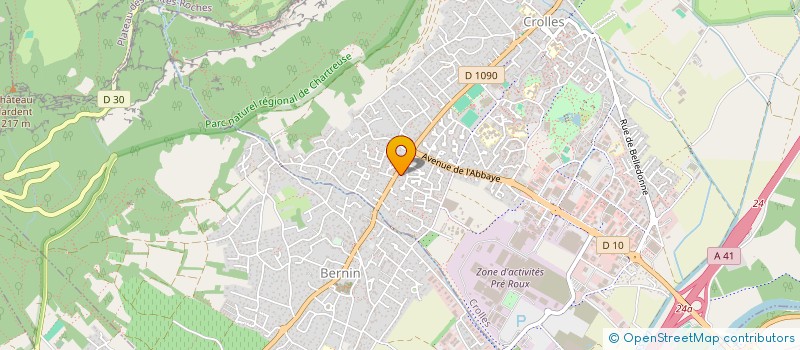 localisation de l'entreprise MADAME MARINE DURAND  CROLLES