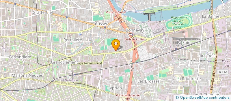 localisation de l'entreprise MADAME MARINE DURCHON  VILLEURBANNE