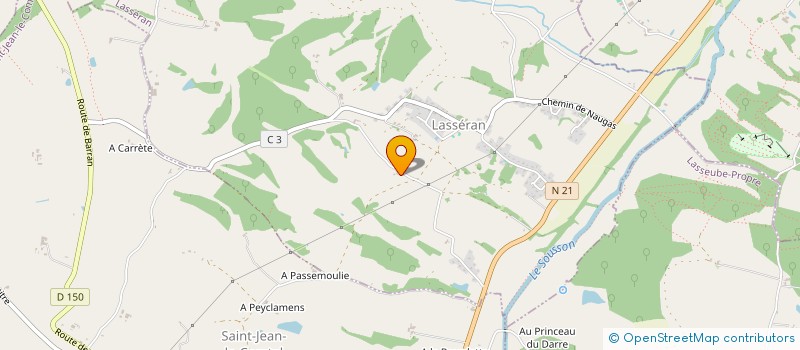 localisation de l'entreprise MADAME MARINE ELISSAGARAY  LASSEUBE-PROPRE