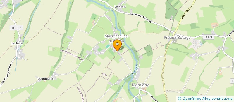 localisation de l'entreprise MADAME MARINE EMERAUD  MAISONCELLES-SUR-AJON