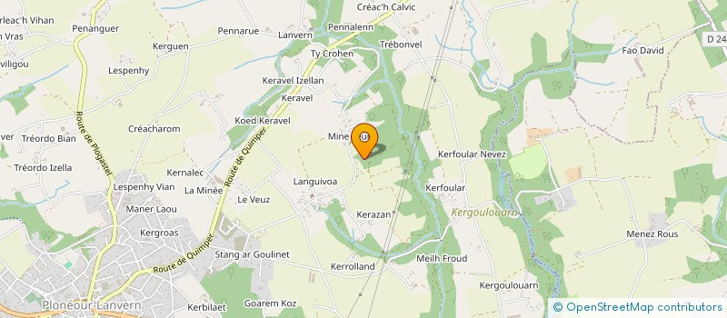localisation de l'entreprise MADAME MARINE EWA PATRICIA PENOT  PLONEOUR LANVERN