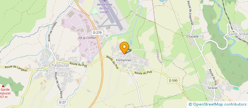 localisation de l'entreprise MADAME MARINE EXBRAYAT  CHASPUZAC