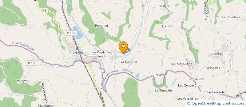 localisation de l'entreprise MADAME MARINE EYRAUD  LIGNEYRAC