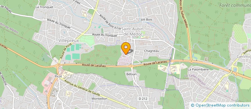 localisation de l'entreprise MADAME MARINE FABRE  SAINT-AUBIN-DE-MEDOC