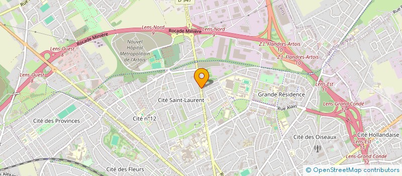 localisation de l'entreprise MADAME MARINE FALOUR  LENS