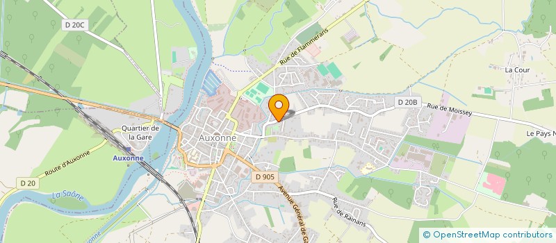 localisation de l'entreprise MADAME MARINE FELDMANN  AUXONNE