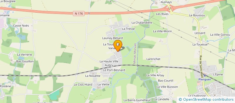 localisation de l'entreprise MADAME MARINE FERELLOC  MINIAC-MORVAN