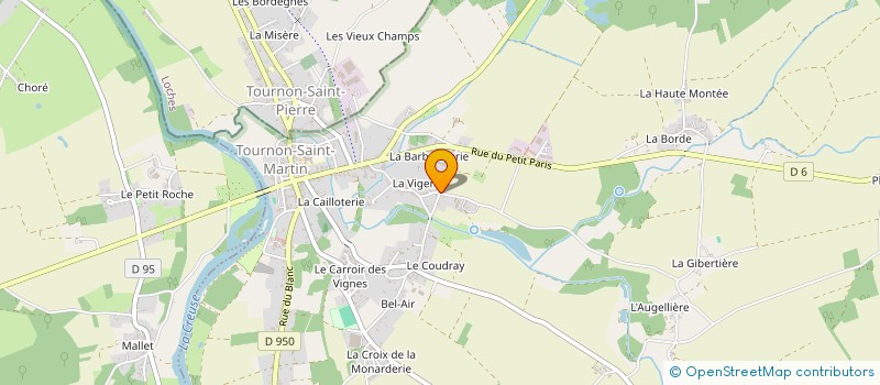 localisation de l'entreprise MADAME MARINE FERET à TOURNON-SAINT-MARTIN
