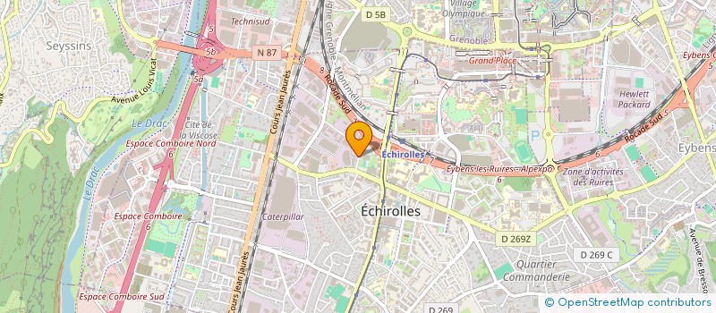 localisation de l'entreprise MADAME MARINE FERNAGUT  ECHIROLLES