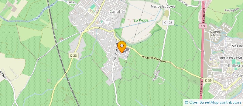 localisation de l'entreprise MADAME MARINE FERNANDEZ  CANOHES