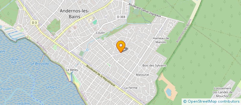 localisation de l'entreprise MADAME MARINE FINET  ANDERNOS-LES-BAINS