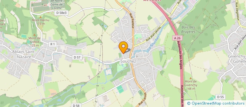 localisation de l'entreprise MADAME MARINE FRADET  SOUCHEZ