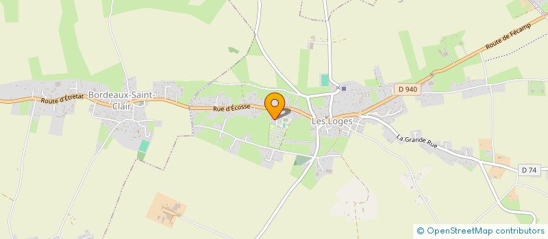 localisation de l'entreprise MADAME MARINE FREVAL  LES LOGES