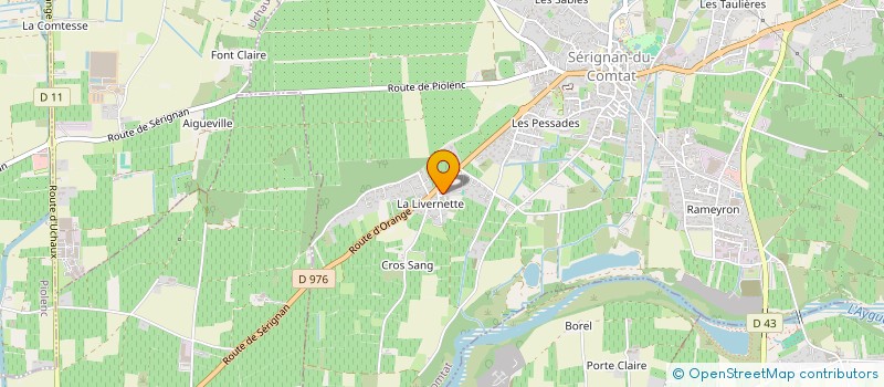 localisation de l'entreprise MADAME MARINE FREY  SERIGNAN-DU-COMTAT