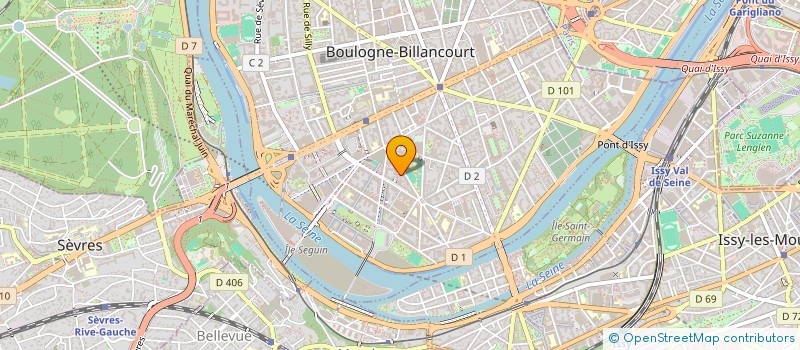 localisation de l'entreprise MADAME MARINE FROSSARD à BOULOGNE-BILLANCOURT
