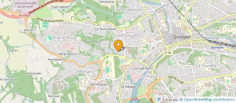 localisation de l'entreprise MADAME MARINE GABORIT à QUIMPER