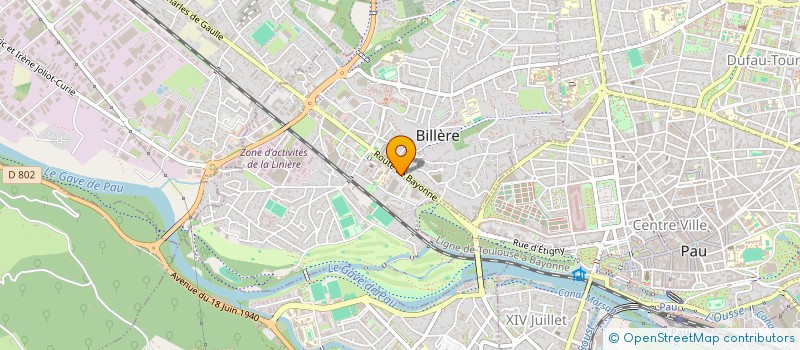 localisation de l'entreprise MADAME MARINE GABORIT à BILLERE