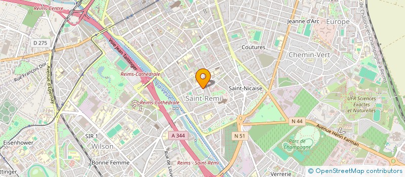 localisation de l'entreprise MADAME MARINE GAHERY  REIMS