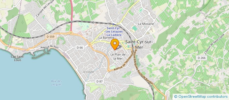 localisation de l'entreprise MADAME MARINE GARAY à SAINT-CYR-SUR-MER