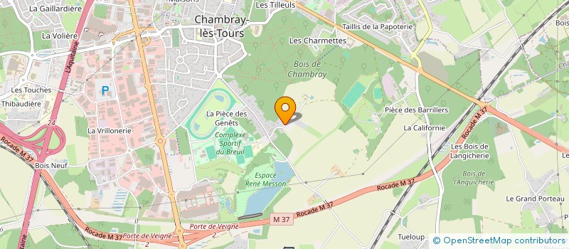 localisation de l'entreprise MADAME MARINE GAREL  CHAMBRAY-LES-TOURS