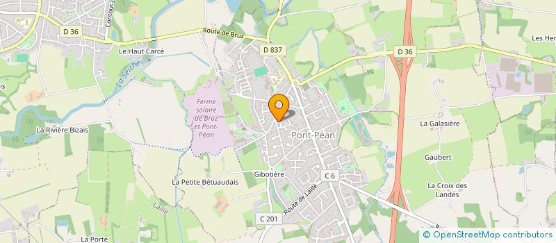 localisation de l'entreprise MADAME MARINE GARNIER  PONT-PEAN