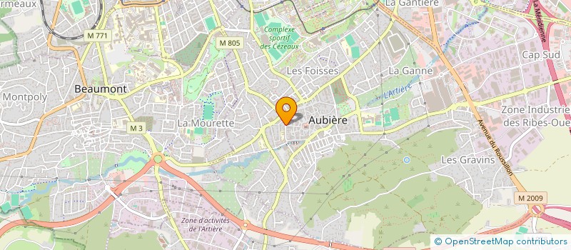 localisation de l'entreprise MADAME MARINE GARNIER-PETIT  AUBIERE