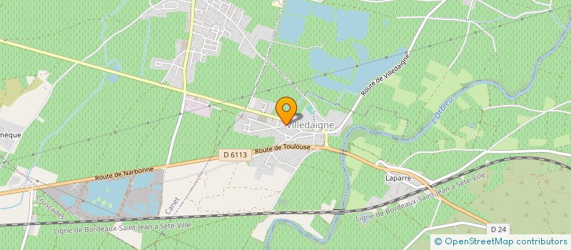 localisation de l'entreprise MADAME MARINE GARRIGA  VILLEDAIGNE