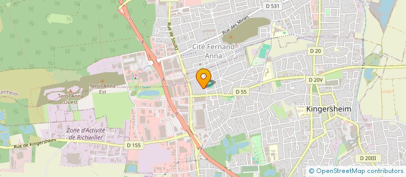 localisation de l'entreprise MADAME MARINE GARY  KINGERSHEIM