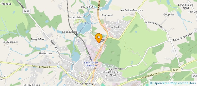 localisation de l'entreprise MADAME MARINE GAU  SAINT-YRIEIX-LA-PERCHE