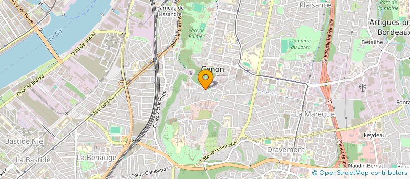 localisation de l'entreprise MADAME MARINE GAUDIN  CENON