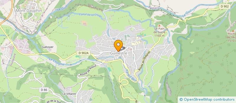 localisation de l'entreprise MADAME MARINE GAUTHERON  LA MOTTE-D'AVEILLANS