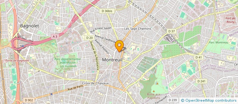 localisation de l'entreprise MADAME MARINE GERMANAZ à MONTREUIL