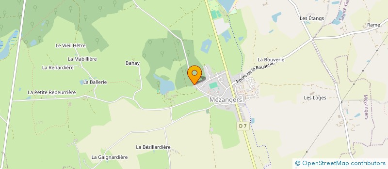 localisation de l'entreprise MADAME MARINE GESLOT  MEZANGERS