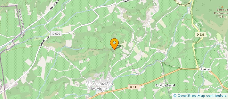 localisation de l'entreprise MADAME MARINE GIGONDAN  ROUSSET-LES-VIGNES