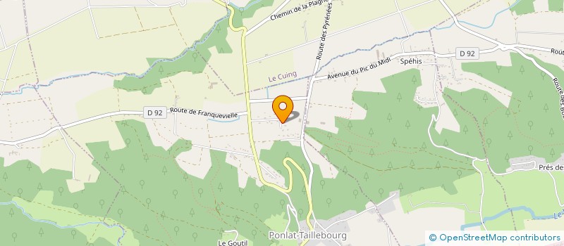 localisation de l'entreprise MADAME MARINE GIL-MIR  PONLAT-TAILLEBOURG