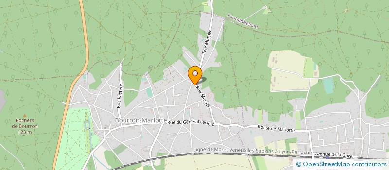 localisation de l'entreprise MADAME MARINE GILLE  BOURRON-MARLOTTE