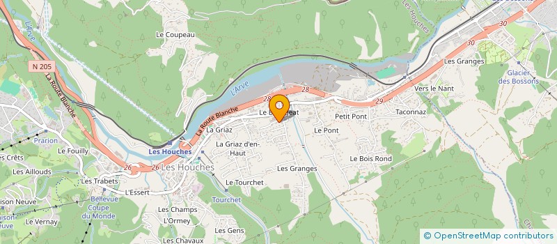 localisation de l'entreprise MADAME MARINE GIRAUD  LES HOUCHES