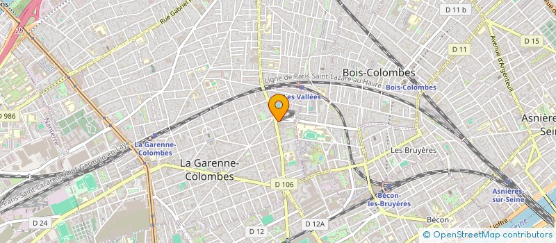 localisation de l'entreprise MADAME MARINE GOGLIN DESCHAMPS à LA GARENNE-COLOMBES