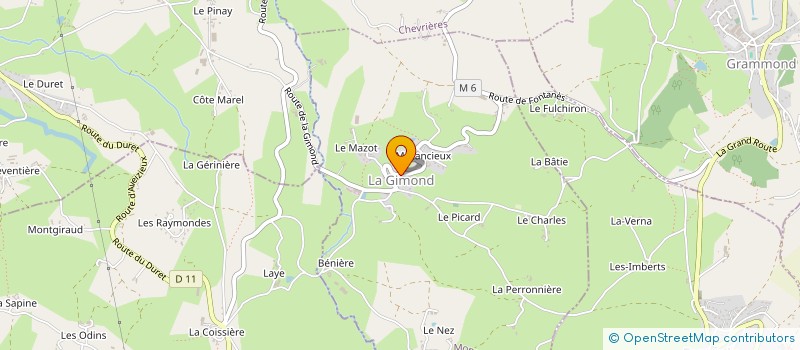 localisation de l'entreprise MADAME MARINE GONON  LA GIMOND