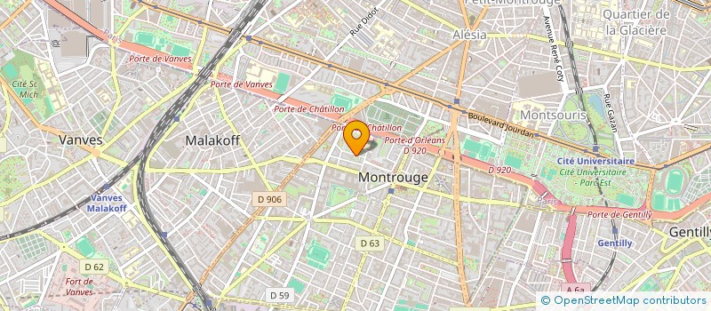 localisation de l'entreprise MADAME MARINE GOSSA  MONTROUGE