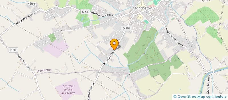 localisation de l'entreprise MADAME MARINE GOUGET  MONTBETON