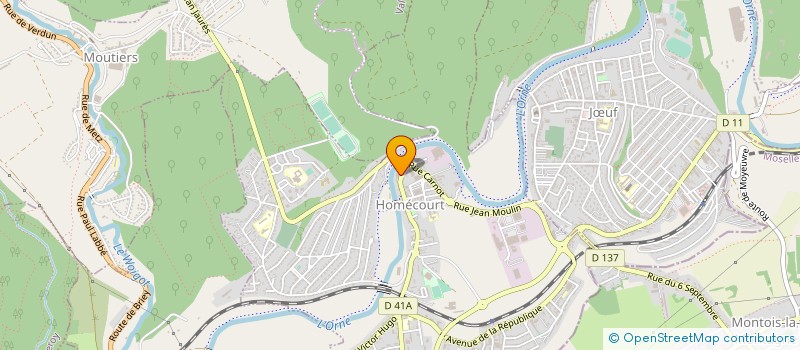 localisation de l'entreprise MADAME MARINE GRABEL  HOMECOURT