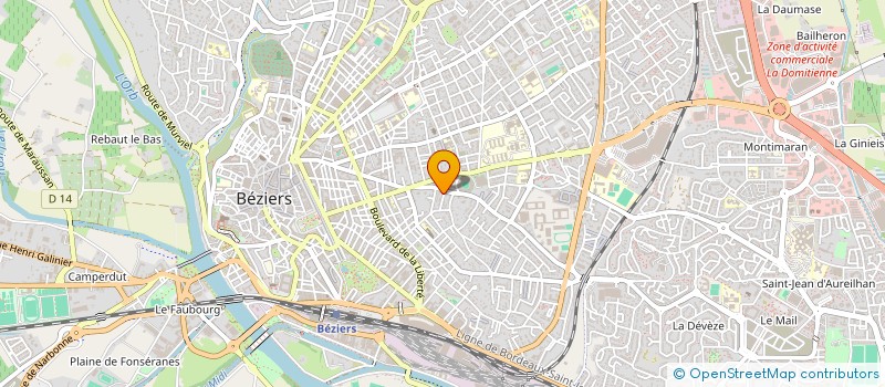 localisation de l'entreprise MADAME MARINE GRANIER  BEZIERS