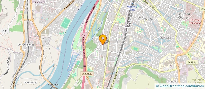 localisation de l'entreprise MADAME MARINE GRONLIER  VALENCE