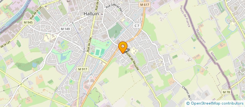 localisation de l'entreprise MADAME MARINE GROSSEY à HALLUIN