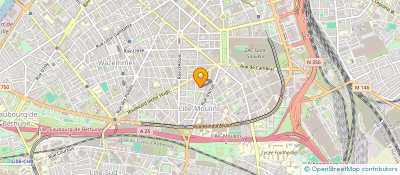 localisation de l'entreprise MADAME MARINE GUERIN à LILLE