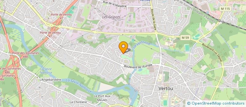 localisation de l'entreprise MADAME MARINE GUILLEMAIN  VERTOU